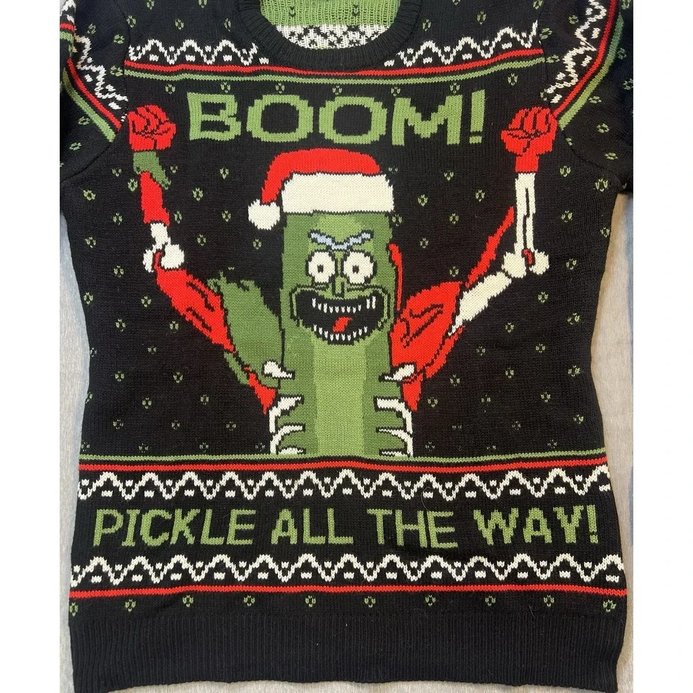 NEW Rick and Morty Ugly Christmas Sweater Mens Size Medium 